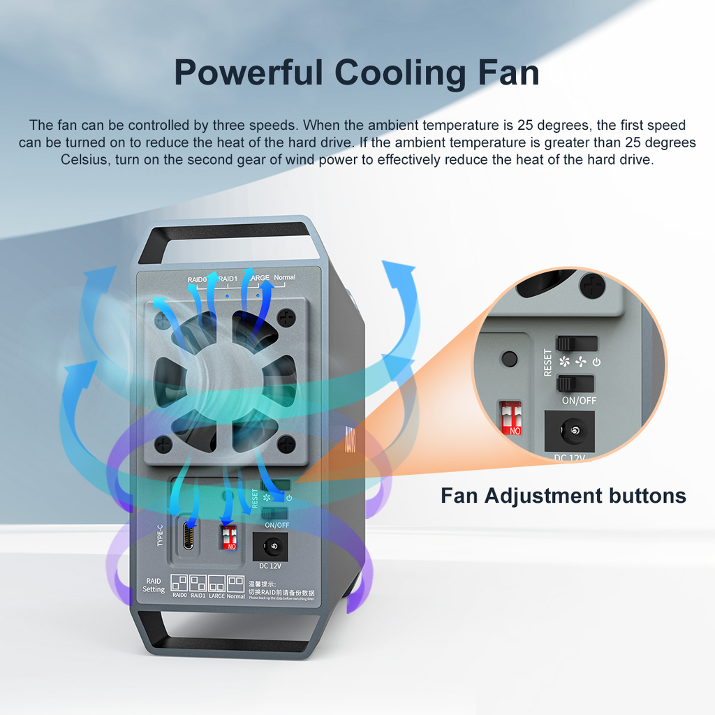 Dock cắm ổ cứng ngoài MAIWO K35262C 3.5 inch SATA RAID USB3.1 Tốc độ lên tới 10Gbps