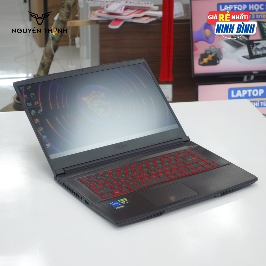LAPTOP MSI THIN GF63 (Core i7-12650H, RAM 32GB , SSD 1TB, RTX 4060 8GB, 15.6 inch FHD 144Hz , Win 11)