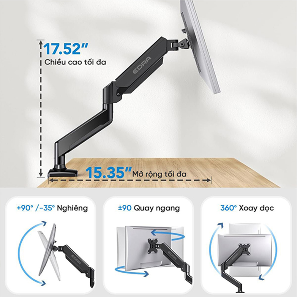 Giá đỡ màn hình Gaming E DRA - EMA7302 (22-34inch)