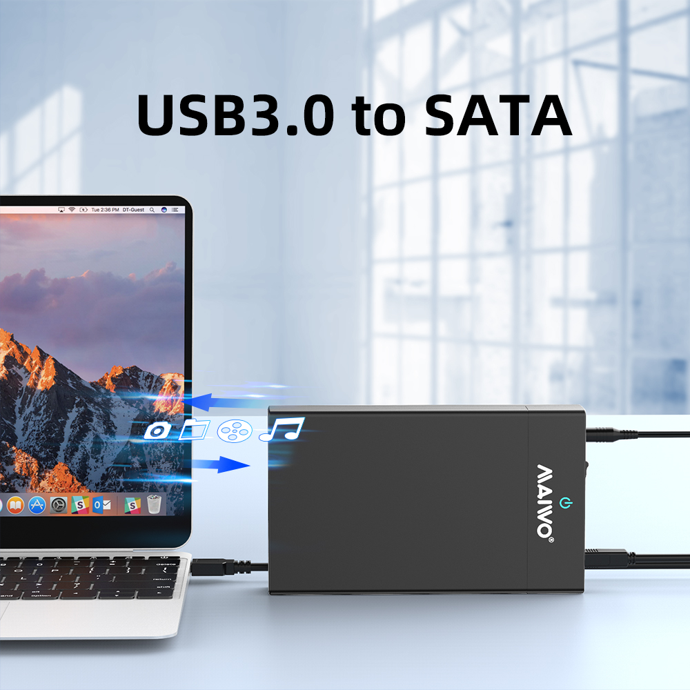 Box ổ cứng MAIWO K3568A USB3.0 sang SATA 2.5/3.5 inch