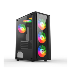Vỏ Case VITRA CERES V305-G 3FRGB BLACK (Mid Tower/Màu Đen/ Kèm sẵn 3 Fan RGB)