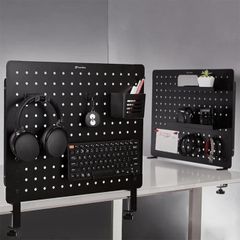 Bảng treo đồ Pegboard HyperWork PG-02 Black ( Kẹp Bàn)