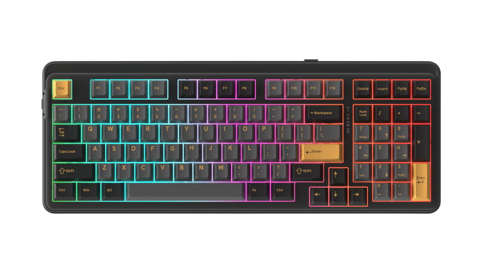 Bàn phím cơ DareU EK98 Pro Triple Mode Black Golden DareU Cloud Switch
