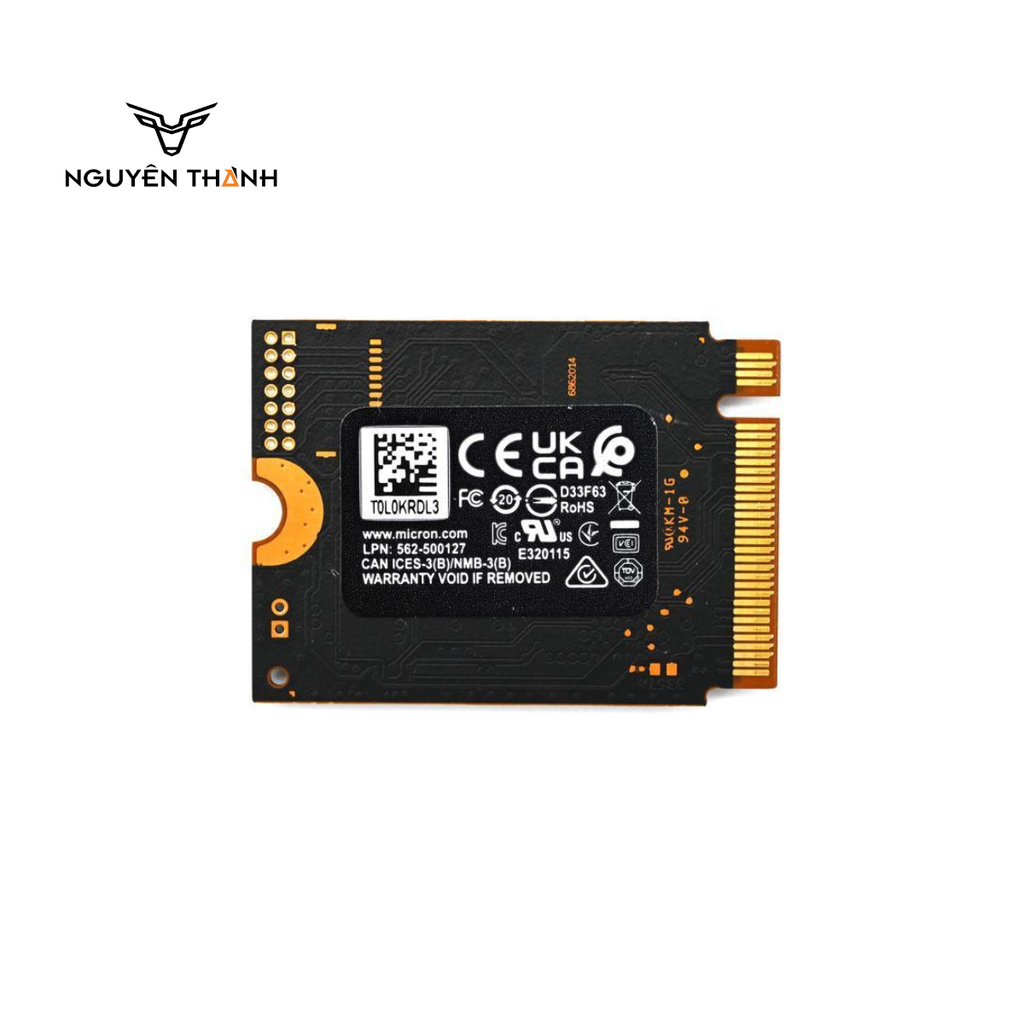 Ổ cứng SSD Micron 1TB M.2 NVMe PCIe SSD Gen 4.0x4 (Đọc 5000MB/s - Ghi 4000MB/s)