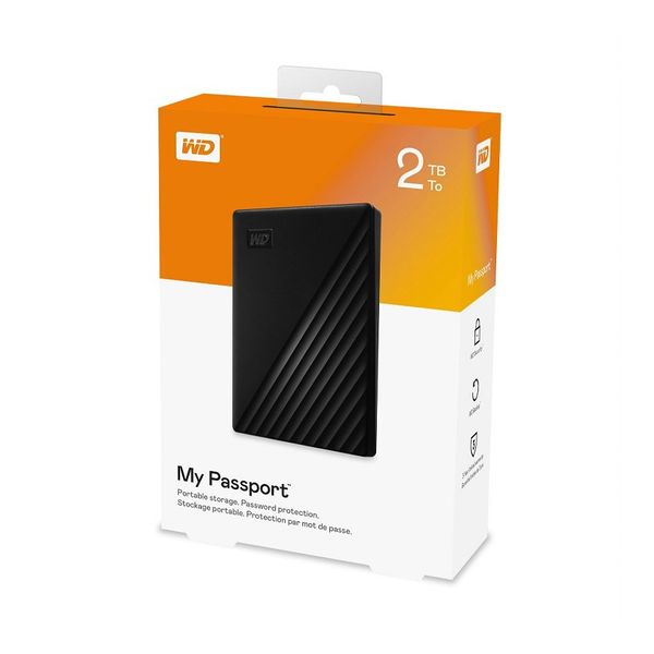 Ổ cứng di động WD My Passport 2.5 inch 2TB - WDBYVG0020BBK-WESN (Đen)