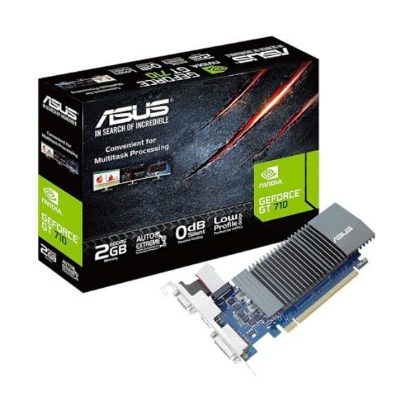 Card màn hình ASUS GT710-SL-2GD5 (2GB GDDR5, 64-bit, DVI+HDMI) tối ưu chi phí