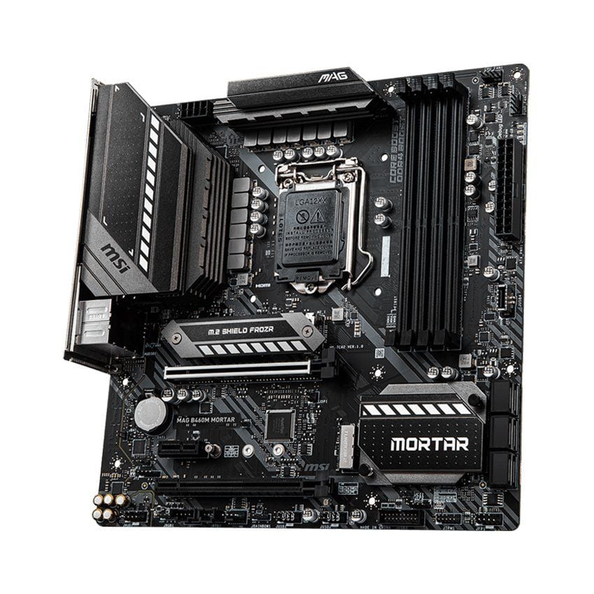 Mainboard MSI MAG B460M MORTAR (Intel B460, Socket 1200, m-ATX, 4 khe RAM DDR4)