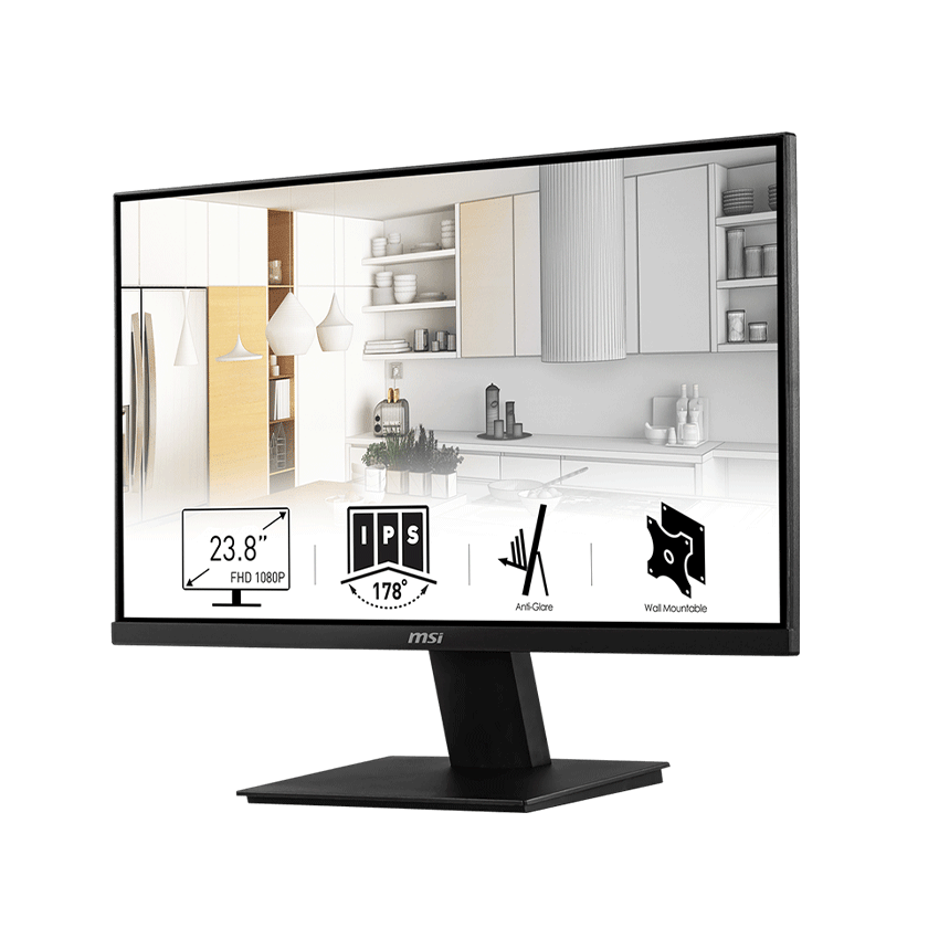 Màn hình MSI Pro MP241 (23,8inch/FHD/IPS/60Hz/7ms/220nits/HDMI+DSub)