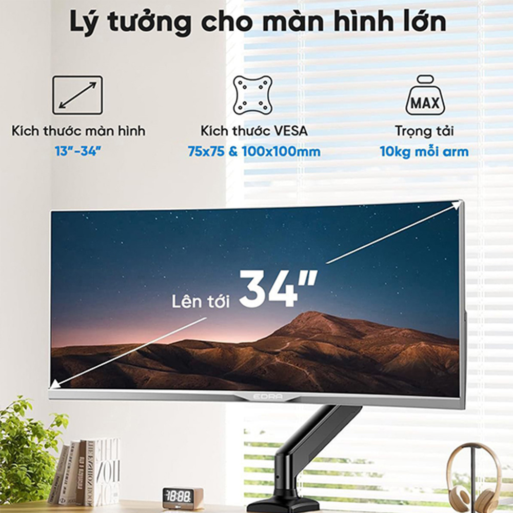 Giá đỡ màn hình Gaming E DRA - EMA7302 (22-34inch)