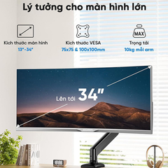 Giá đỡ màn hình Gaming E DRA - EMA7302 (22-34inch)