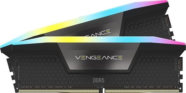 RAM CORSAIR VENGEANCE RGB DDR5 RAM 64GB (2x32GB) 6000MHz BLACK_HNK