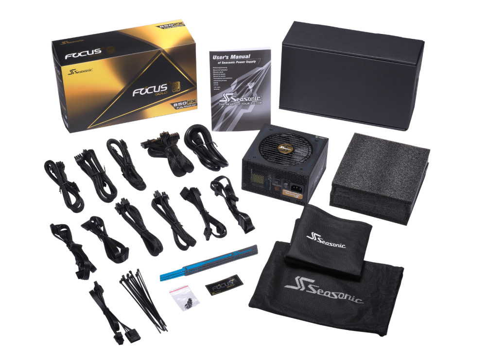 Nguồn máy tính Seasonic FOCUS GOLD GX-1000 (SSR-1000FX) - 80 PLUS Gold - Full Modular_HNK