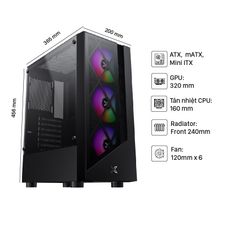 Vỏ Case Xigmatek DUKE 3F EN49080