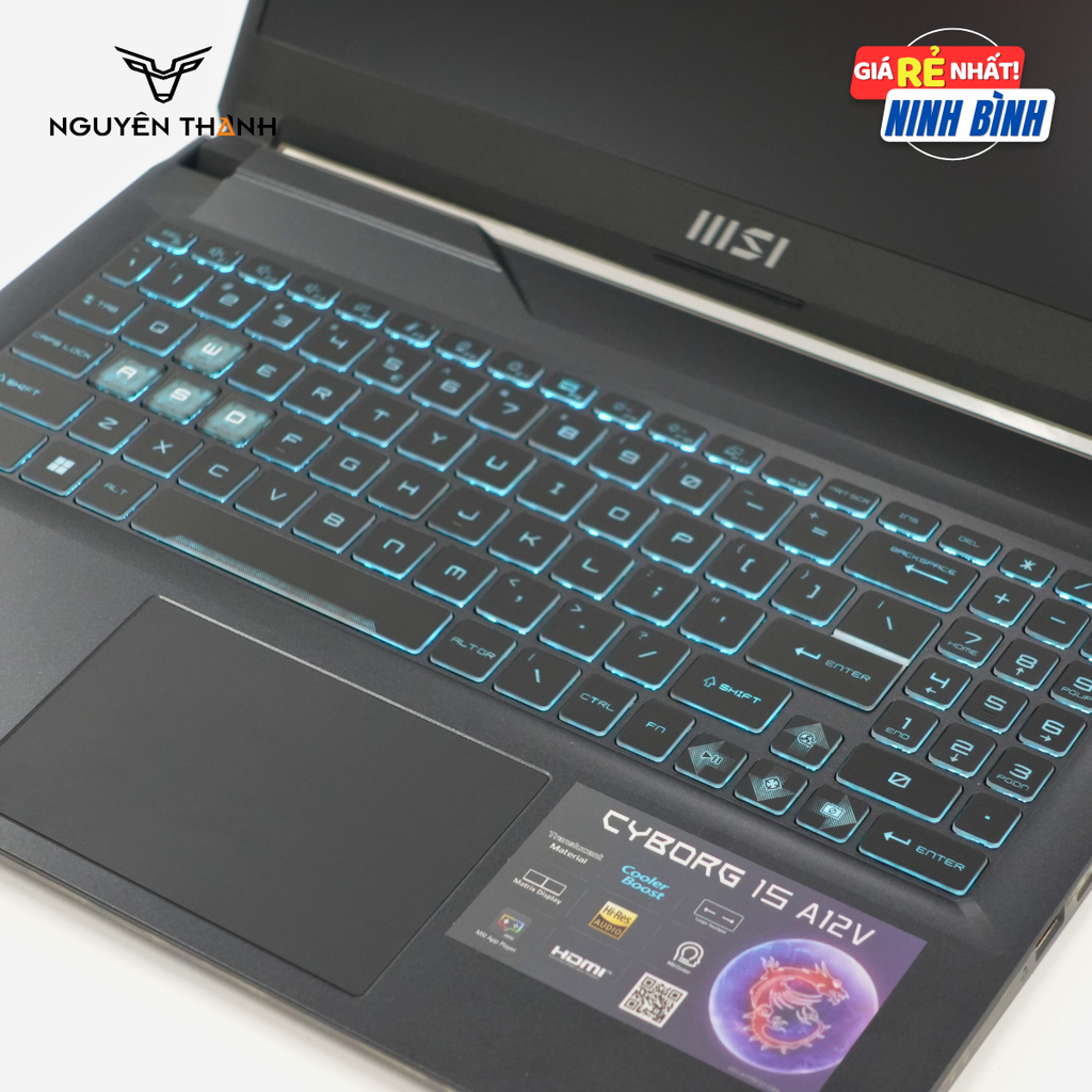 Laptop MSI Cyborg 15 (Intel Core i7-12650H, RAM 32GB, SSD 1TB, RTX 4060, 15.6