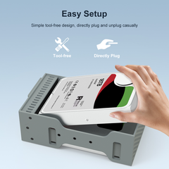 Dock cắm ổ cứng ngoài MAIWO K35262C 3.5 inch SATA RAID USB3.1 Tốc độ lên tới 10Gbps