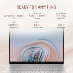 Laptop HP Envy 16-H1053DX (Core i7-13700H, 32GB RAM, 1TB SSD, RTX 4060 8GB, 16
