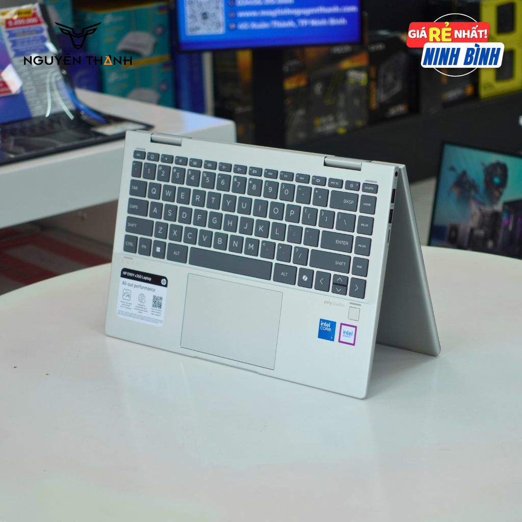Laptop HP Envy x360 2 in 1 14-es1023dx  (Intel Core 7-150U, 16GB, 14 inch FHD Touch,Bạc)