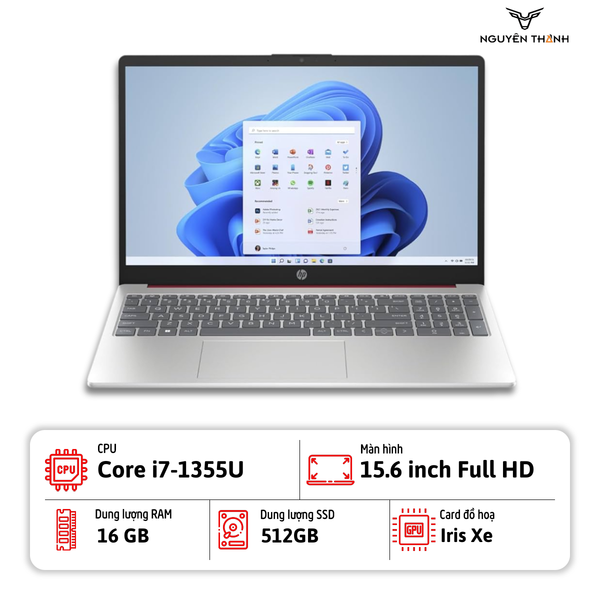 Laptop HP 15-fd0017st ( i7-1355U, 16GB RAM, 512GB SSD, 15.6