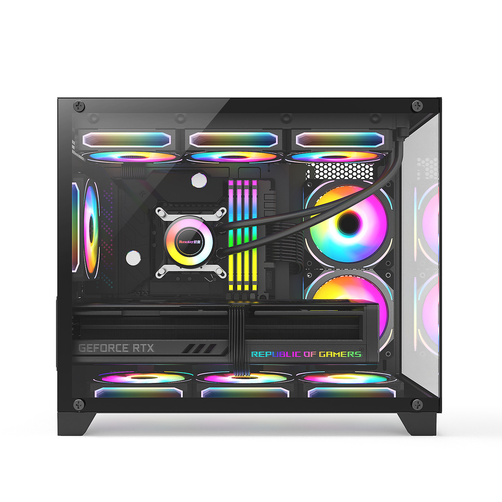 Vỏ Case VITRA CRYSTAL S1 V2 BLACK (M-ATX/Màu Đen/Mini- ITX)