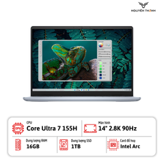 Laptop Dell Inspiron 14 Plus 7440 (Core Ultra 7 155H, 16GB RAM, 1TB SSD, 14