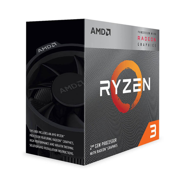 CPU AMD Ryzen 3 3200G (3.6GHz Upto 4.0GHz / 4MB / 4 Cores, 4 Threads / 65W / Socket AM4)