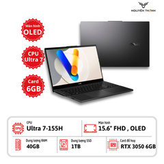 Laptop Asus Vivobook 15 Q533MJ (Ultra 7-155H, 40GB RAM, 1TB SSD, RTX 3050 6GB, 15.6