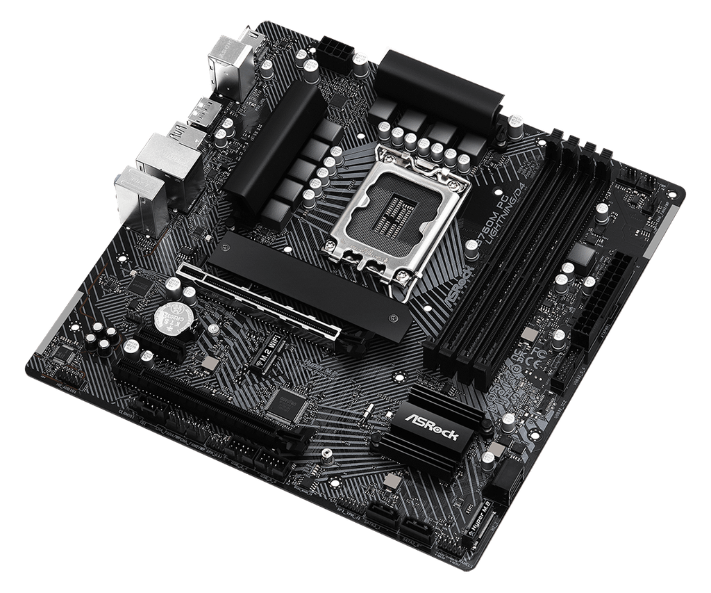 Mainboard ASRock B760M PG Lightning | Intel B760, Socket 1700, Micro ATX, 4 khe DDR4