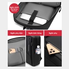 Balo đựng laptop siêu nhẹ có dây usb