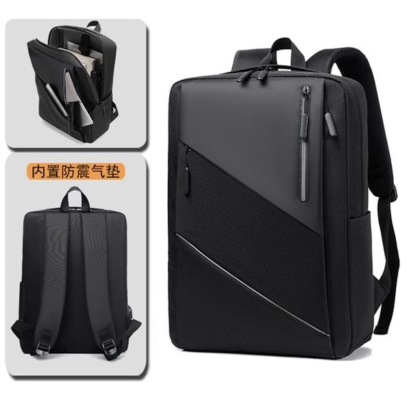 Balo khóa chéo màu đen có dây kết nối ngoài