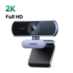 Webcam Ugreen FHD 2K Ultra HD Micro kép Tự động lấy nét+ Micro kép (25442)
