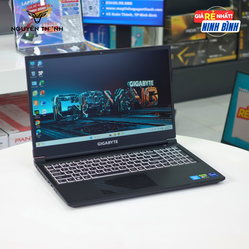 Laptop Gaming GIGABYTE G5 KF5 (Core i7-12650H, Ram 16GB, SSD 512GB, RTX 4060 8GB,15.6 FHD 144hz)