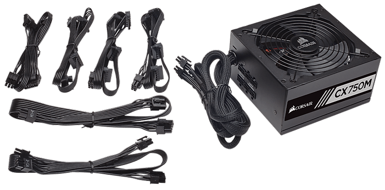 Nguồn máy tính Corsair CX750M 750W 80 Plus Bronze - Semi Modular