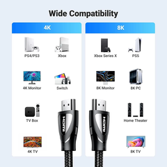 Cáp HDMI 2M chuẩn 2.1 Ultra HD 8K*60Hz Ugreen 80403