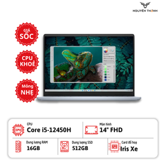 Laptop Dell Inspiron 14 Plus 7440 (Core i5-12450H, RAM 16GB, SSD 512GB, 14.0'' FHD, Blue)