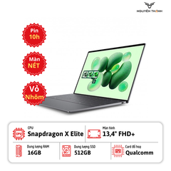 Laptop Dell XPS 13 9345 (Snapdragon® X Elite, X1E-80-100, Ram 16GB, SSD 512GB, Qualcomm® Adreno™ GPU, 13.4inch FHD, Win 11, Xám)
