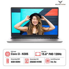 Laptop Dell Inspiron 3530 (Core i3 N305/ Ram 8GB/ SSD 256GB/ 15.6