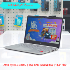 Laptop HP 14-fq0110wm (AMD Ryzen 3-3250U/ 8GB RAM/ 256GB SSD/ 14.0
