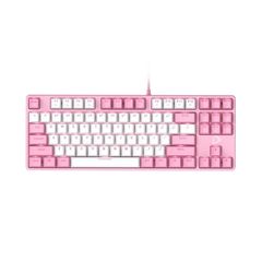 Bàn Phím cơ Dareu EK87 Pink White (USB/Pink LED/Blue switch)