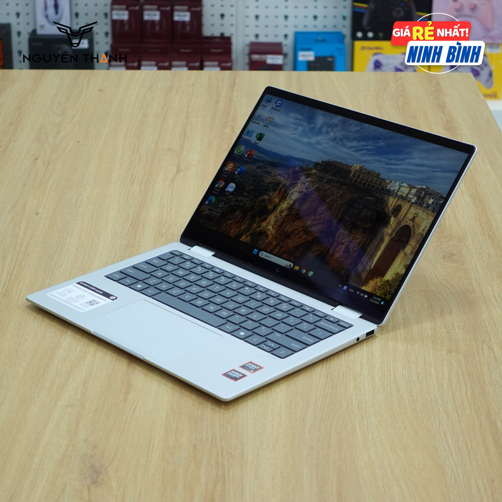 Laptop HP Envy x360 2 in 1 14-fa0013dx(Ryzen 5 8640HS, Ram 16GB, 512GB SSD, AMD Radeon, 14 WUXGA, Cảm ứng, Win 11)