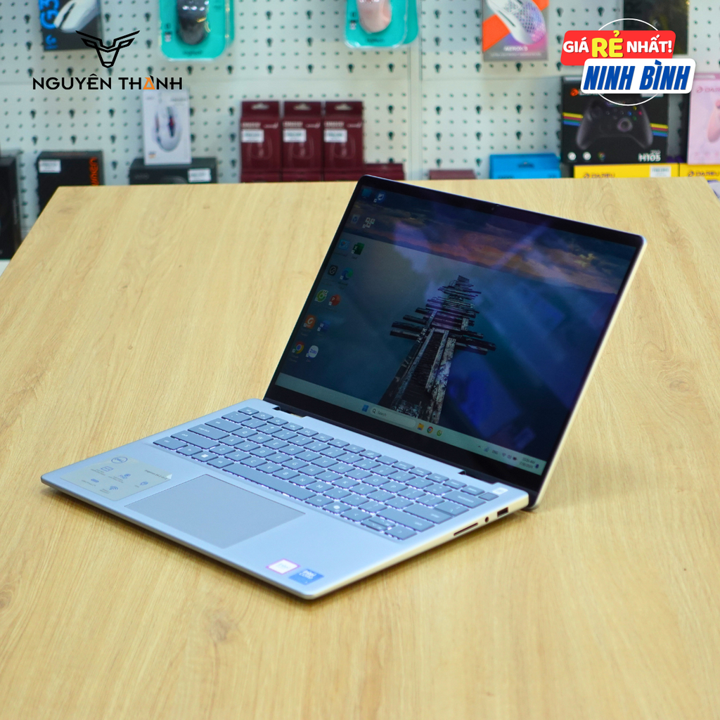 Laptop Dell Inspiron 7440 2in1 (Core 5 120U, Ram 32GB, SSD 512GB, Intel® Graphics, 14 inch FHD+ Touch,Vân tay, Win 11, Ice Blue)