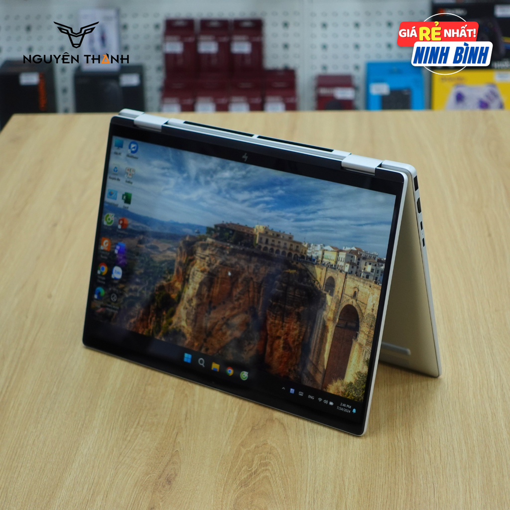 Laptop HP Envy x360 2 in 1 14-fa0013dx(Ryzen 5 8640HS, Ram 16GB, 512GB SSD, AMD Radeon, 14 WUXGA, Cảm ứng, Win 11)