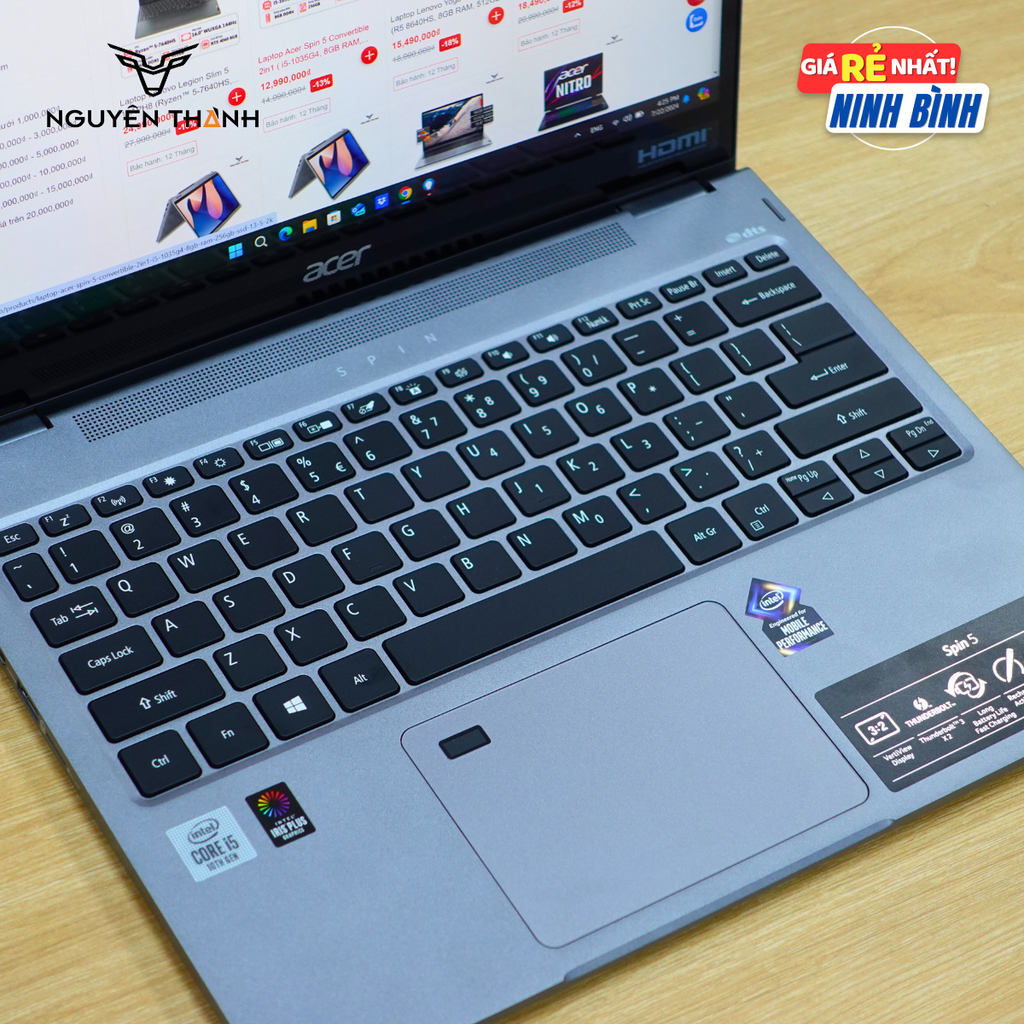 Laptop Acer Spin 5 Convertible 2in1 ( i5-1035G4, 8GB RAM, 256GB SSD, 13.5