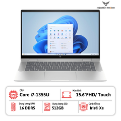 Laptop HP Envy x360 2 in 1 15 (Core i7-1355U, 16GB RAM, 512GB SSD, 15.6