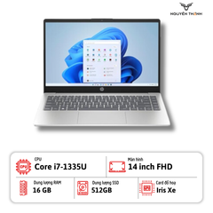 Laptop HP 14-ep0145cl (Core i7-1355U/ Ram 16GB/ SSD 512GB/ 14