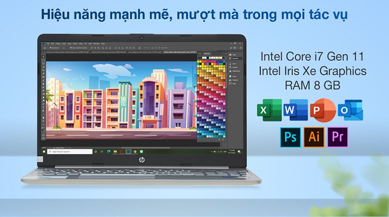 Laptop HP 15s-fq2558TU (46M26PA) (i7 1165G7/8GB RAM/512GB SSD/15.6 HD/Win10/Bạc)