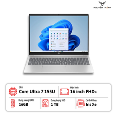 Laptop HP Pavilion 16-af0067st  (Intel Core Ultra 7-155U, Ram 16GB, SSD 1TB, 16