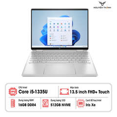Laptop HP Spectre x360 2-in-1 (Core i5-1335U/ Ram 16GB/ SSD 512GB/ 13.5
