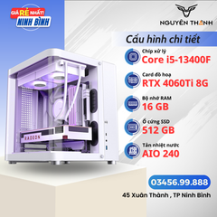 Máy tính Gaming - Đồ hoạ i5 13400F | RAM 16GB | VGA RTX 4060Ti 8GB | SSD 512GB