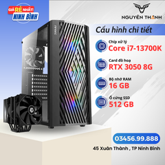 Máy tính - PC i7 13700K | VGA 3050 8G | RAM 16GB | SSD 512GB