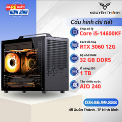 Máy tính Gaming - Đồ hoạ i5 14600KF | RAM 32GB | VGA RTX 3060